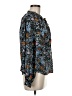 Aqua 100% Polyester Blue Long Sleeve Blouse Size M - photo 4