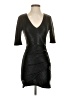 Alice + Olivia 100% Polyester Metallic Black Cocktail Dress Size 2 - photo 1