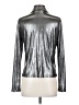 Nasty Gal Inc. Metallic Silver Long Sleeve Blouse Size 2 - photo 2