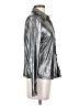 Nasty Gal Inc. Metallic Silver Long Sleeve Blouse Size 2 - photo 4