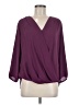 Adrienne Vittadini 100% Polyester Purple 3/4 Sleeve Blouse Size M - photo 1