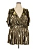 Torrid Gold Short Sleeve Top Size 4X Plus (4) - photo 1