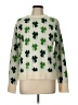 Assorted Brands Hearts Green Pullover Sweater Size L (estimated) - photo 1