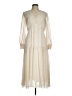 Maison Tara 100% Polyester Ivory Casual Dress Size 6 - photo 1