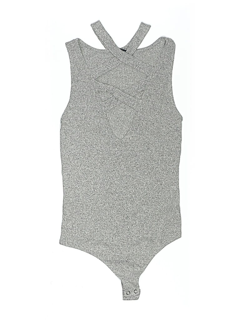 Pre-owned Express Bodysuit In Gray