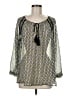 TWO by Vince Camuto 100% Polyester Green Long Sleeve Blouse Size M - photo 1