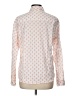 Garnet Hill 100% Cotton Polka Dots Pink Long Sleeve Blouse Size 12 - photo 2