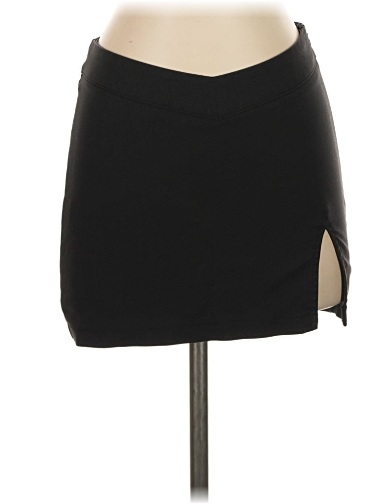 THATSSOFETCH Formal Skirt: Black Solid Pattern Bottoms - Size 2
