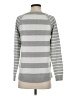 Crown & Ivy Stripes Gray Silver Pullover Sweater Size S - photo 2