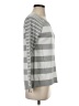 Crown & Ivy Stripes Gray Silver Pullover Sweater Size S - photo 4