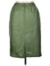 Papell 100% Silk Solid Green Silk Skirt Size 16 Petite - photo 2