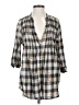 True Grit 100% Cotton Gray Long Sleeve Blouse Size S - photo 1