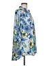 Unbranded Floral Blue 3/4 Sleeve Blouse Size L - photo 4
