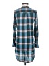 Akemi + Kin Plaid Teal Long Sleeve Blouse Size XS - photo 2
