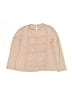 Zara Tan Long Sleeve Blouse Size 6 - photo 1