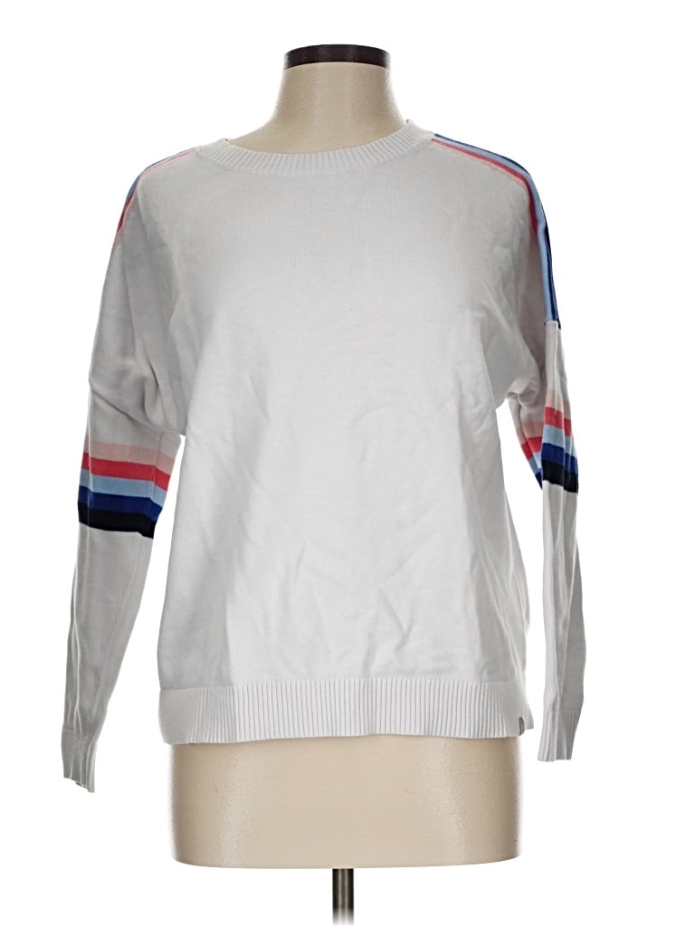 Pre-owned T By Talbots Pullover Sweater In White