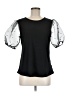 Assorted Brands Black Short Sleeve Blouse Size M - photo 1