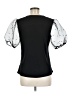 Assorted Brands Black Short Sleeve Blouse Size M - photo 2