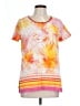 Ruby Rd. Orange Short Sleeve Blouse Size L - photo 1
