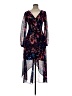 Guess Floral Blue Cocktail Dress Size 6 - photo 1