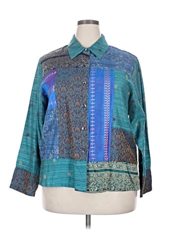 Coldwater Creek 3/4 Sleeve Button-Down Shirt (view 1)