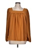wonderly 100% Polyester Brown Long Sleeve Blouse Size L - photo 1
