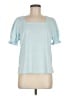 MIHOLL Blue Short Sleeve Top Size M - photo 1