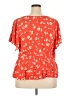Old Navy 100% Rayon Orange Short Sleeve Blouse Size XXL (tall) - photo 2