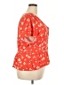 Old Navy 100% Rayon Orange Short Sleeve Blouse Size XXL (tall) - photo 4