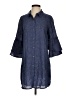 Splendid Blue 3/4 Sleeve Button-Down Shirt Size S - photo 1