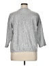 Adrienne Vittadini Metallic Silver Pullover Sweater Size XL - photo 2