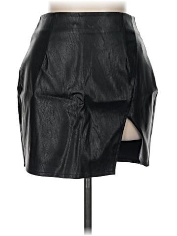 Superdown Faux Leather Skirt (view 1)