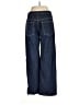 Zara 100% Cotton Chevron-herringbone Blue Jeans Size 6 - photo 2