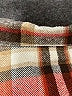 Unbranded 100% Polyester Plaid Brown Long Sleeve Blouse Size M - photo 7