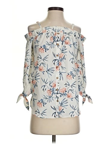 Iz Byer 3/4 Sleeve Blouse (view 1)