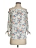 Iz Byer 100% Polyester Blue 3/4 Sleeve Blouse Size S - photo 1