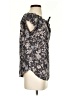 LC Lauren Conrad 100% Polyester Gray Short Sleeve Blouse Size S - photo 4