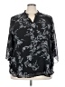Bebonnie 100% Polyester Black 3/4 Sleeve Blouse Size 3X - photo 1