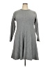 ELOQUII Solid Gray Casual Dress Size 18 Plus - photo 1