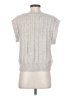 Cupcakes & Cashmere Silver Sweater Vest Size S - photo 2