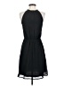 H&M 100% Polyester Solid Black Casual Dress Size 4 - photo 2