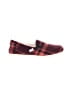 TOMS Plaid Burgundy Flats Size 7 1/2 - photo 1