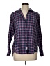 Grayson 100% Cotton Plaid Blue Long Sleeve Button-Down Shirt Size 10 - photo 1