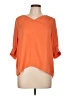 Maison d' Amelie 100% Polyester Orange 3/4 Sleeve Top Size L - photo 1