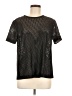 RHIE Metallic Black Short Sleeve Top Size 6 - photo 1