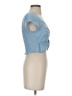 Urban Romantics Blue Short Sleeve Top Size S - photo 4