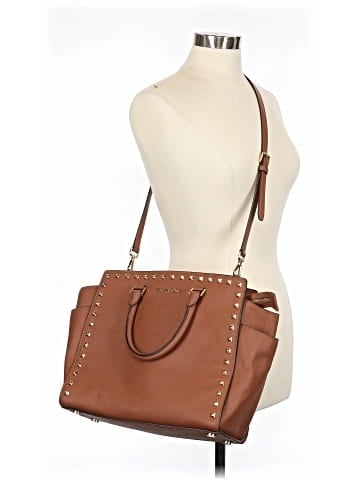 MICHAEL Michael Kors Leather Satchel (view 2)