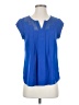 Daniel Rainn 100% Polyester Blue Short Sleeve Blouse Size S (petite) - photo 1