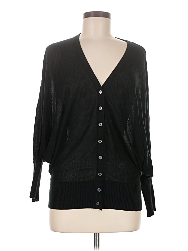Pre-owned Bcbgmaxazria Cardigan Sweater In Black