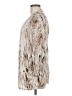 Travelers by Chico's 100% Polyester Marled Tie-dye Zebra Print Ivory Kimono Size Med (1) - photo 5